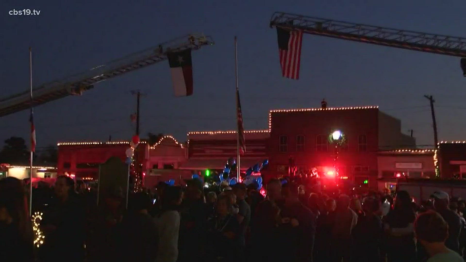 A Vigil for DPS Trooper Damon Allen is held in Freestone County.