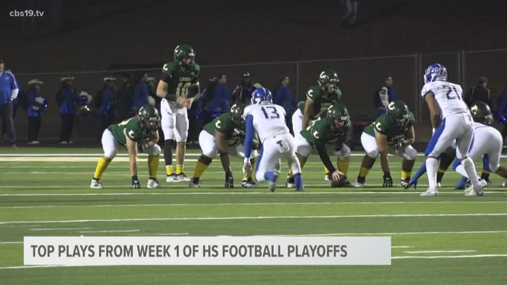 CBS19's Under the Lights had highlights from 21 games on Friday. We've picked the best ones from the weekend which include the Longview Lobos and Gilmer Buckeyes.