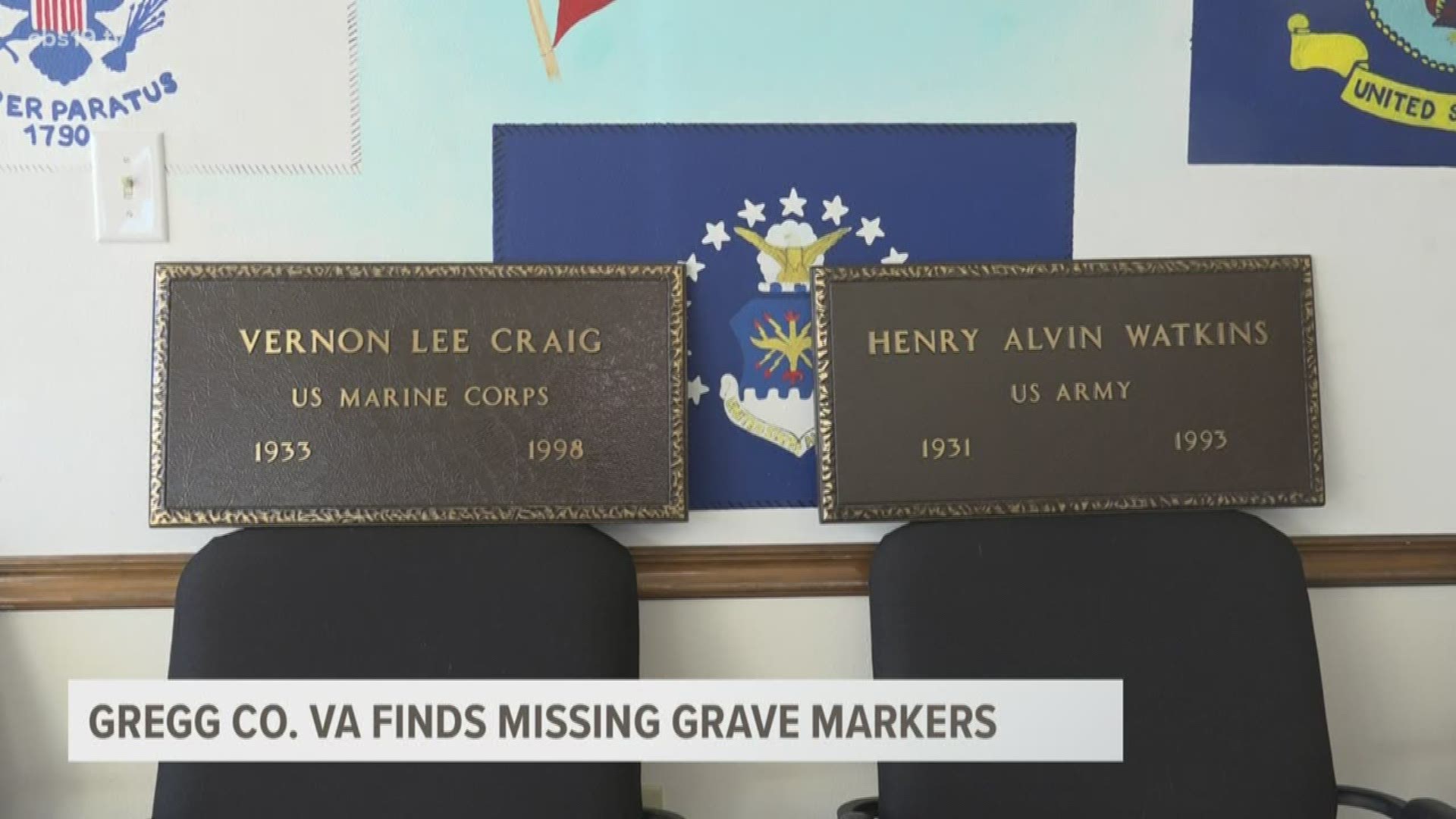 A Gregg County Veterans Services employee recently received to grave-markers that were never placed on the final resting place of the men they belong to.