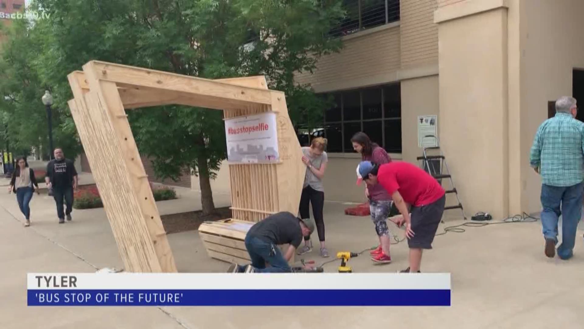 The 'Bus stop of the future' project, designed by a team at Fitzpatrick Architects won first place at the Build a Better Bus Stop Competition in Dallas.