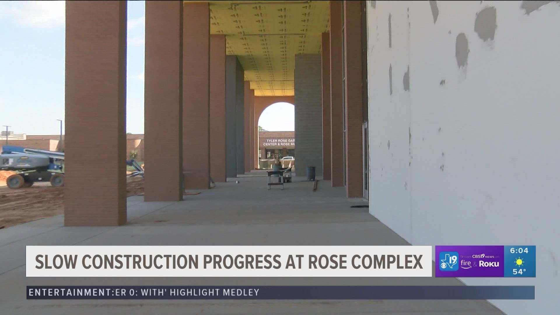 Tyler's new convention center next to Rose Garden on track to officially open this spring