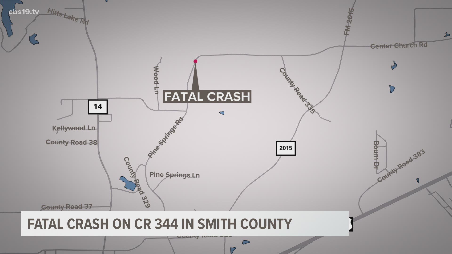 The accident occurred on CR 344 south of the city of Tyler in Smith County.