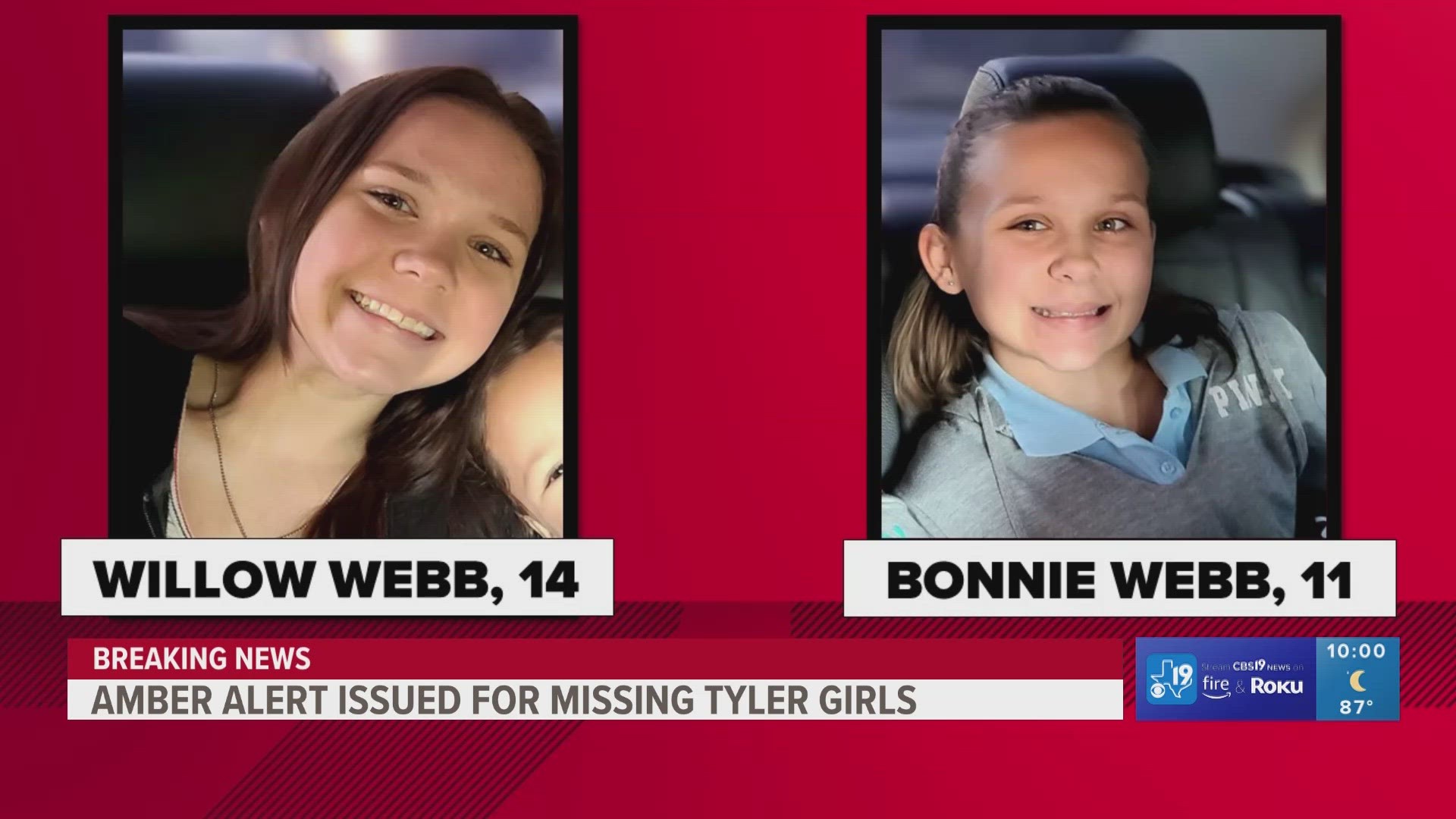 Amber Alert Issued For Missing East Texas Girls Cbs19tv 5250