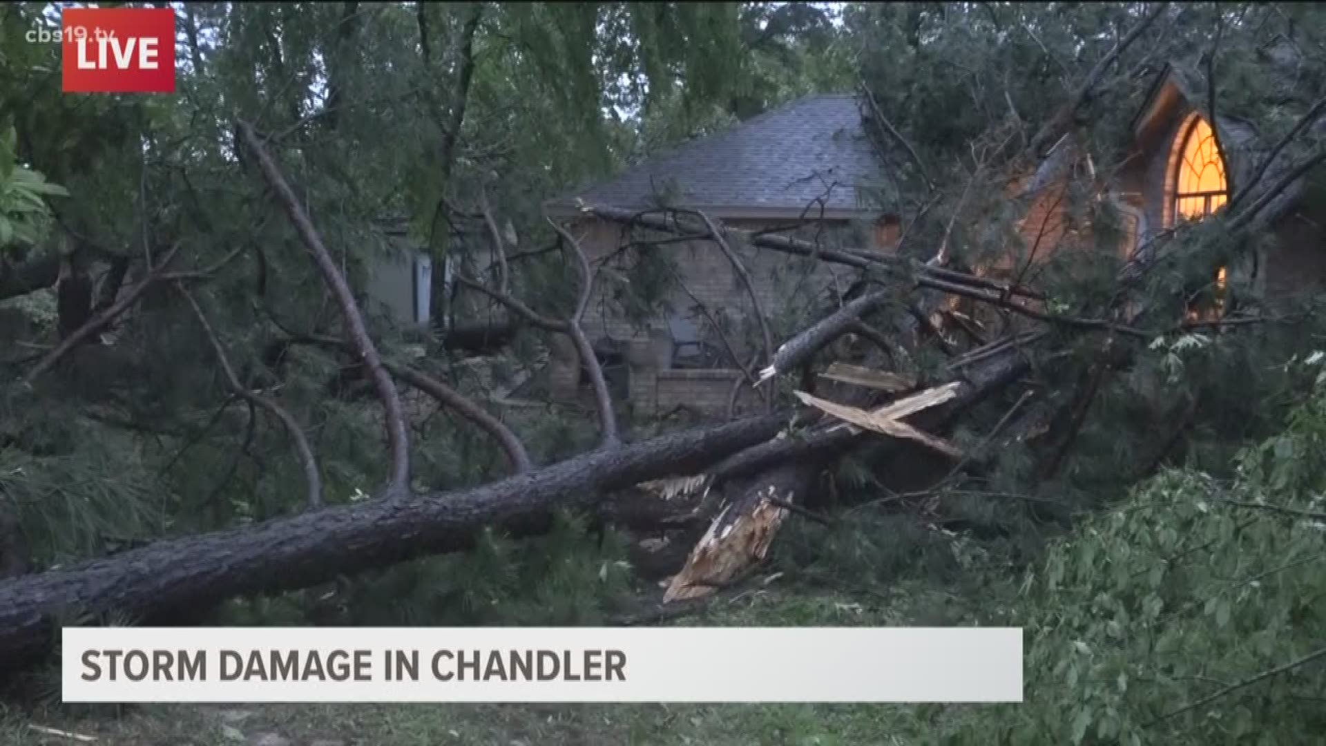 Chandler was just one location in East Texas damaged by the storms.