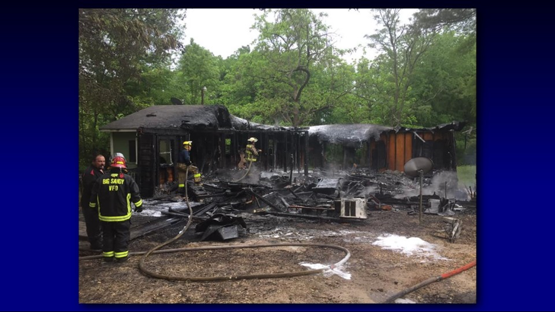 Big Sandy VFD along with Hawkins and Holly Lake respond to structure