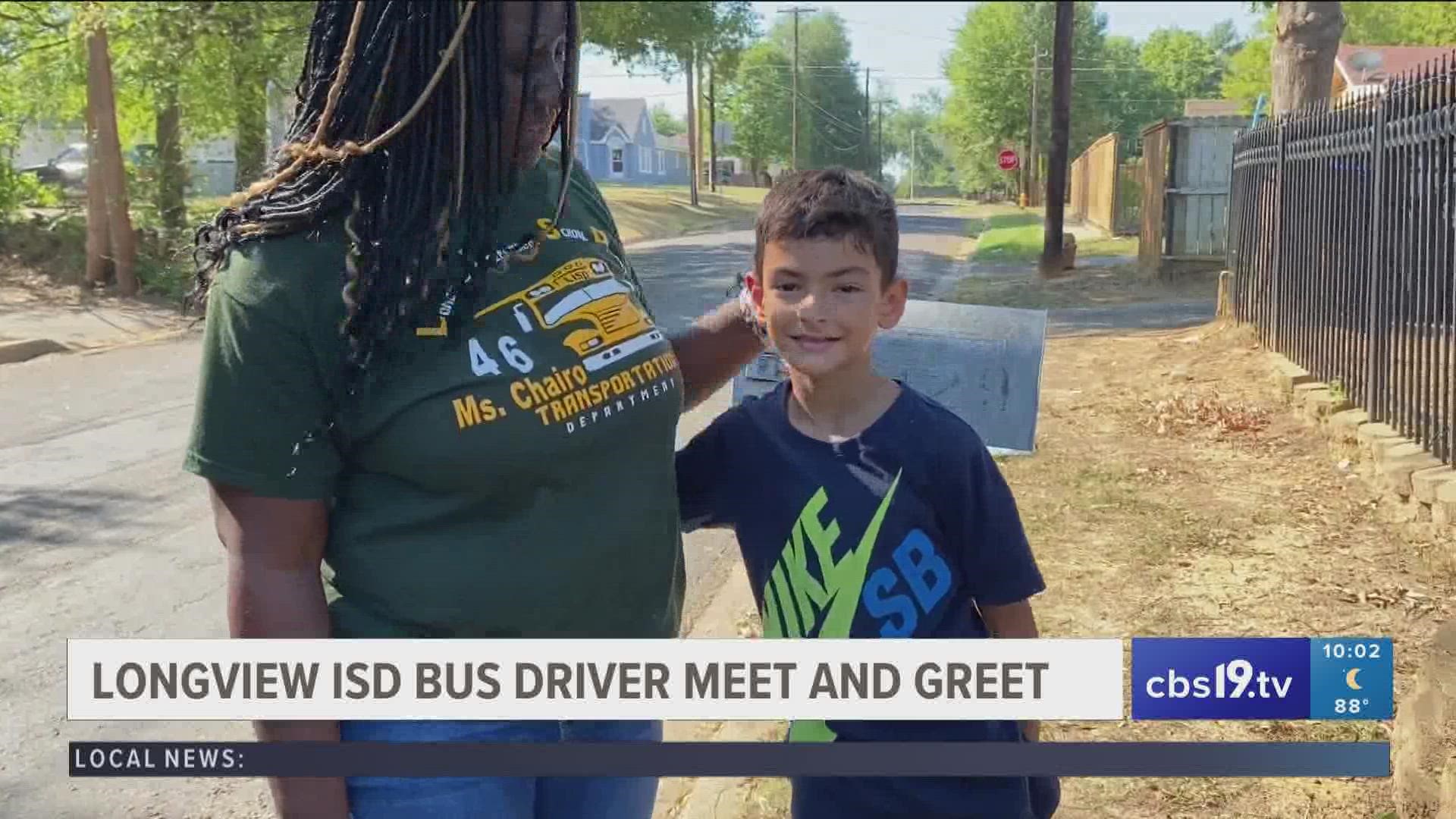 Longview ISD bus drivers went the extra mile this morning by meeting up with the parents of the kids who will be riding their bus this year.