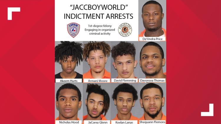 13 Indicted In Lufkin-based “JaccBoyWorld” Gang Activities | Cbs19.tv