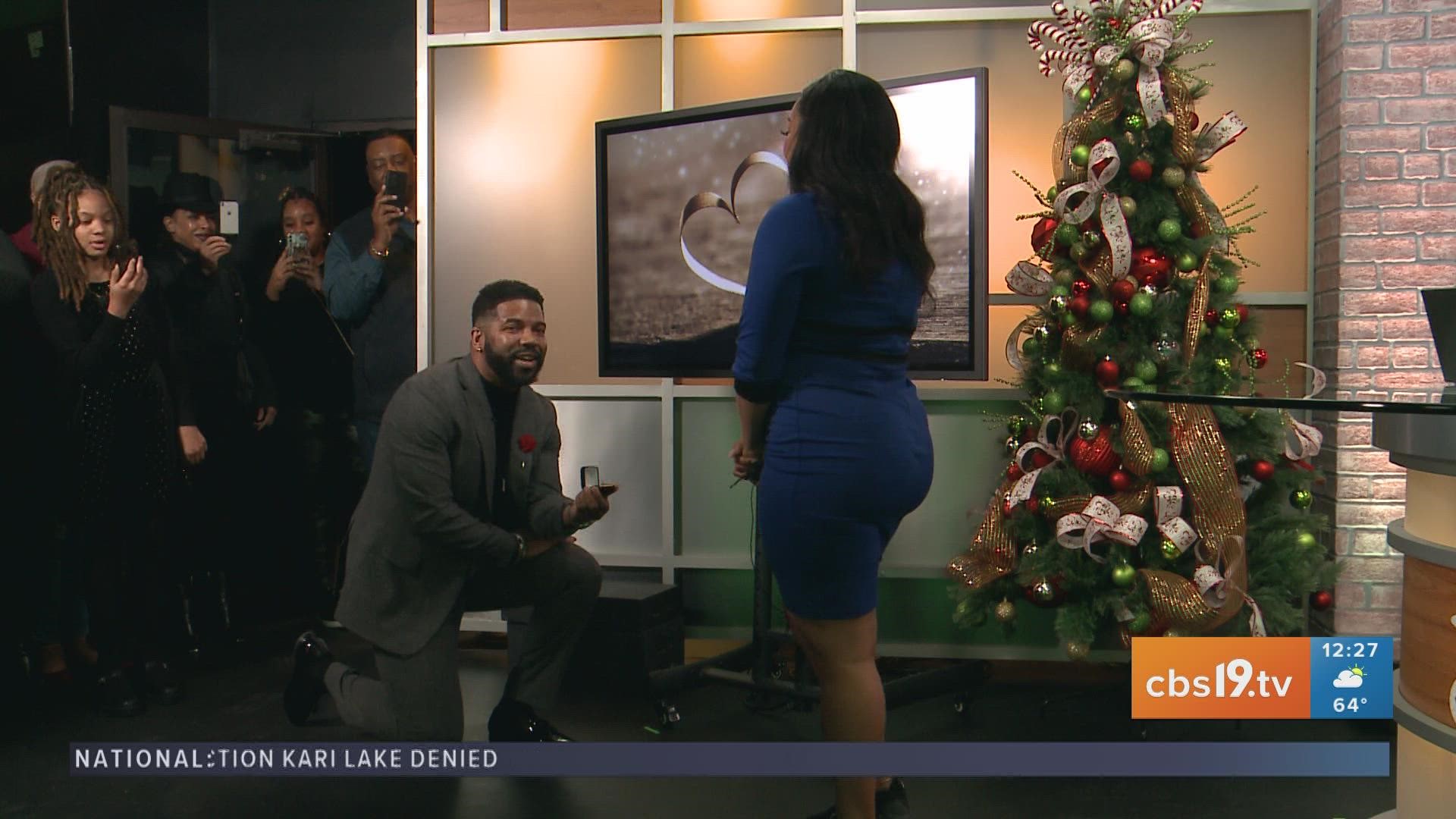 Our CBS19 anchor Shardae LaRae got a special surprise during our noon show.