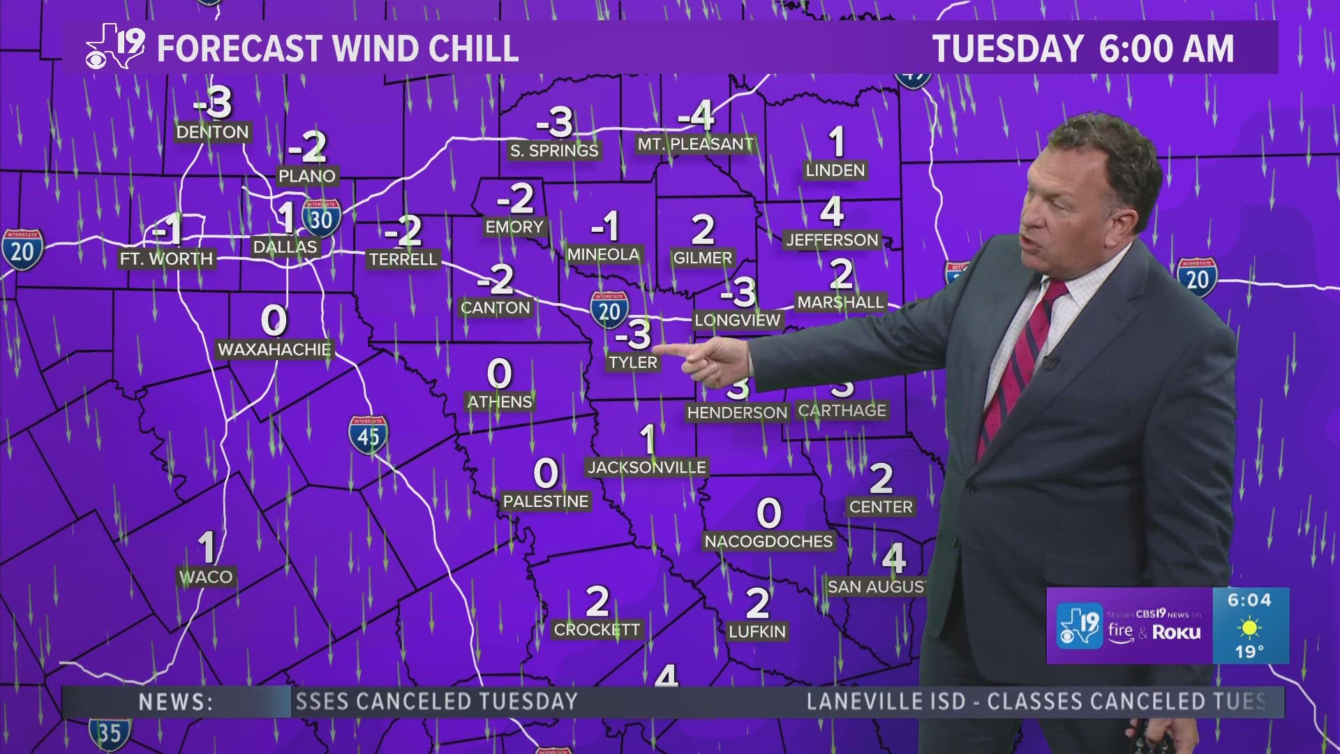 Temperatures dropping to freezing or sub-freezing levels Tuesday