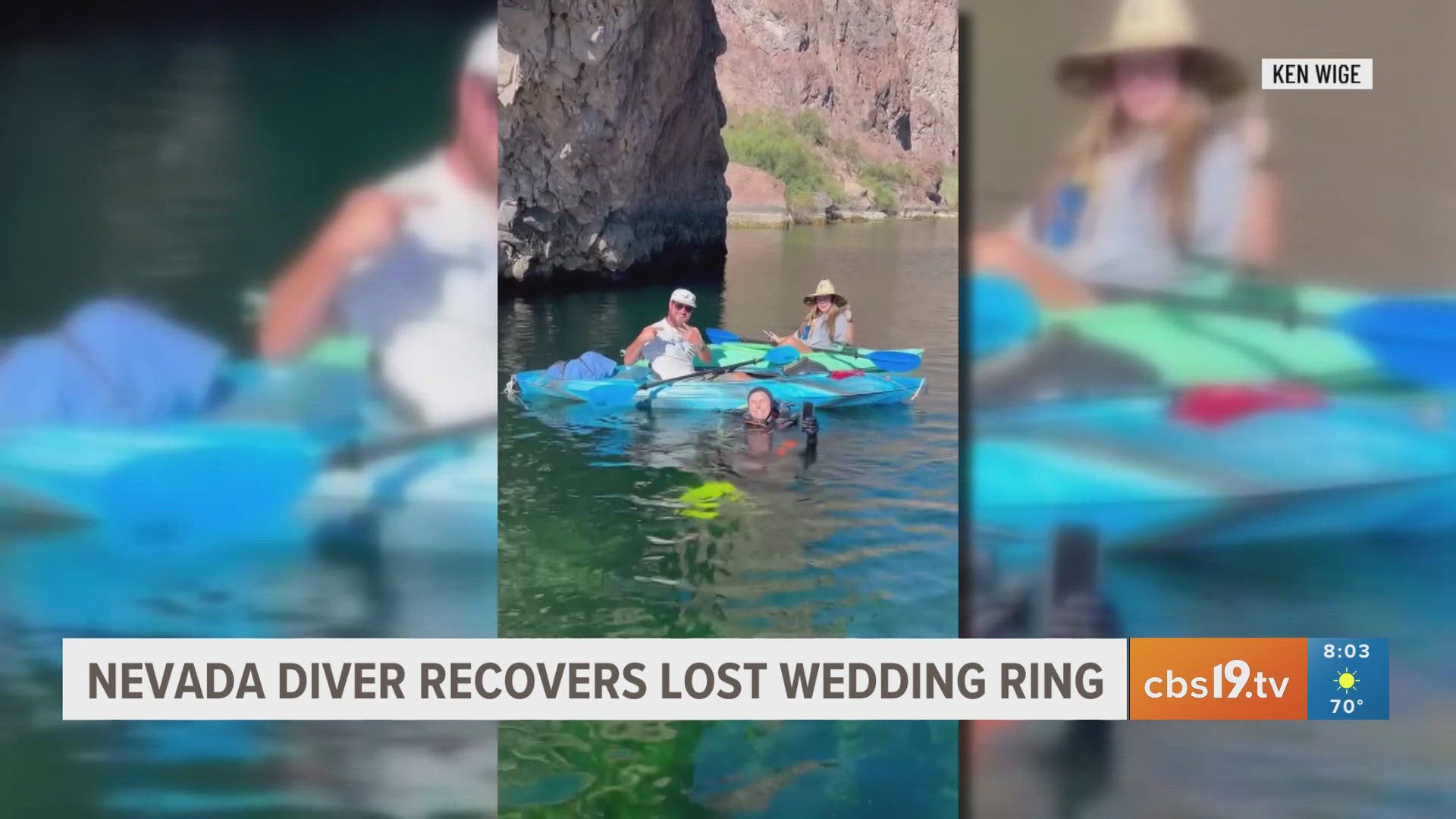 Nevada diver recovers wedding ring cbs19.tv