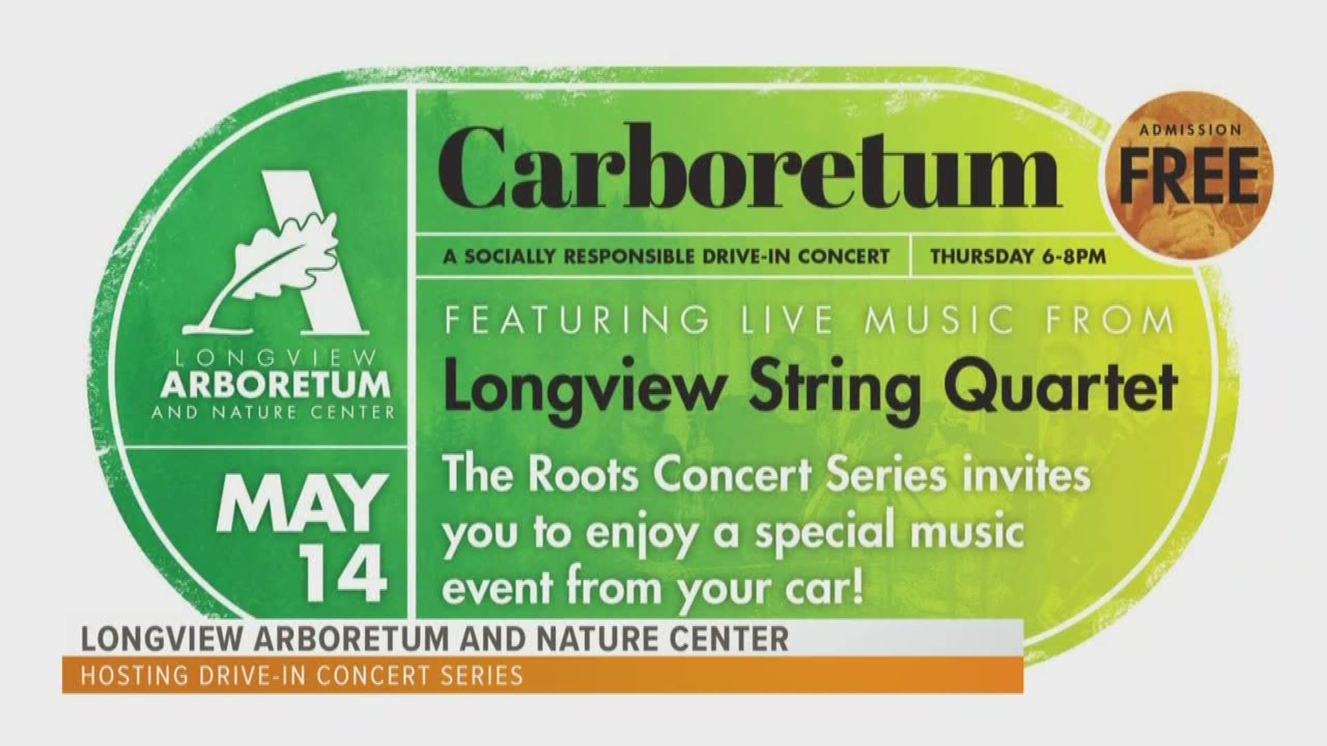 Longview Arboretum and Nature Center hosting free drive-in concert tonight