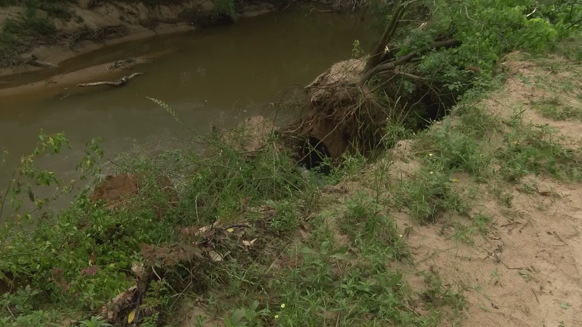 42-inch sewer main collapse causes roughly 100,000 gallons of domestic sewage to spill in Tyler.