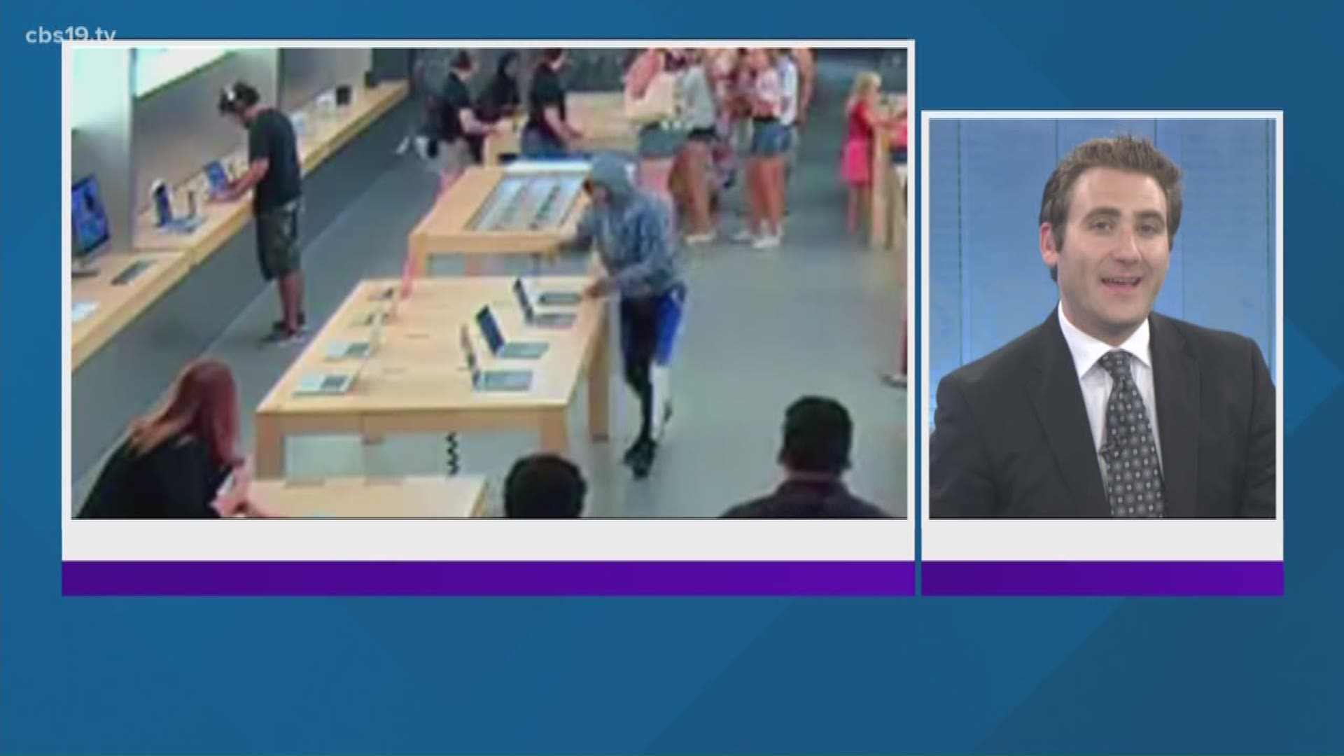 Trending tonight: An Apple store robbery, George Clooney's accident, Drake's record breaking feat, plus snakes on a plane.