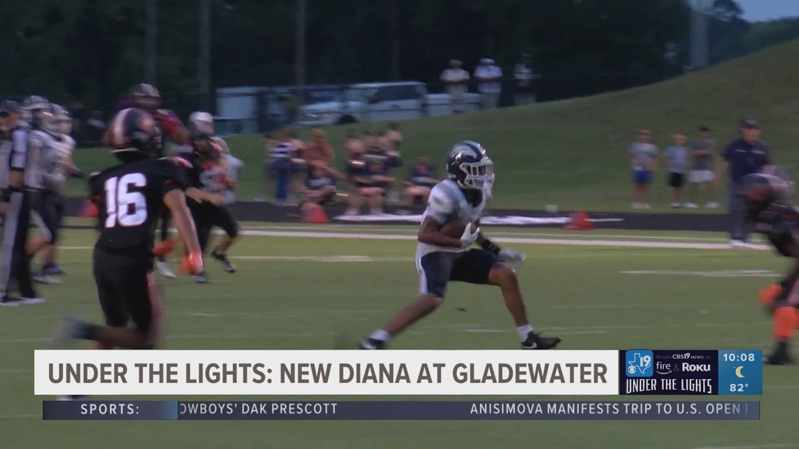 UNDER THE LIGHTS: Gladewater crushes New Diana 43-15.