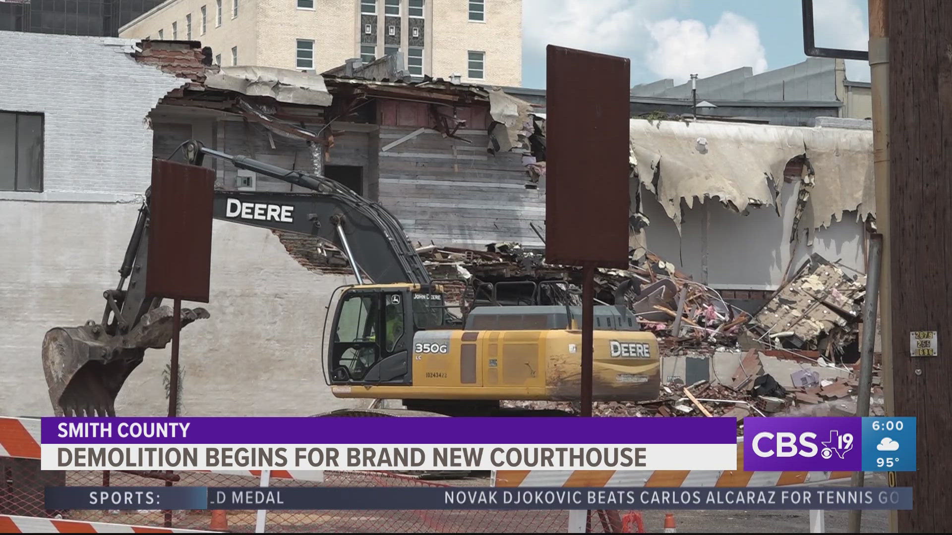 Smith County Courthouse progress continues with demolition on downtown buildings