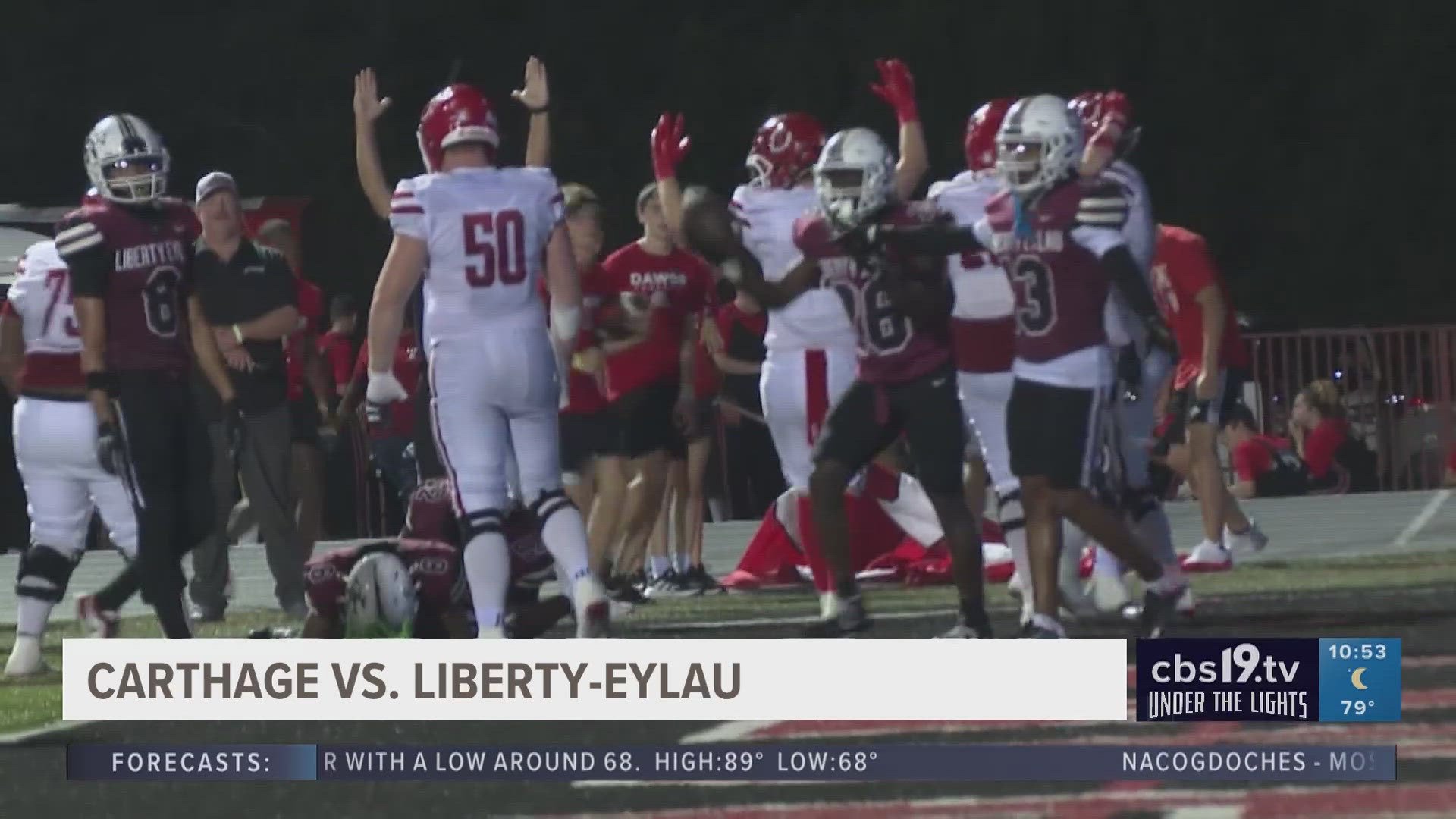 For more East Texas high school football action, visit https://www.cbs19.tv/under-the-lights.