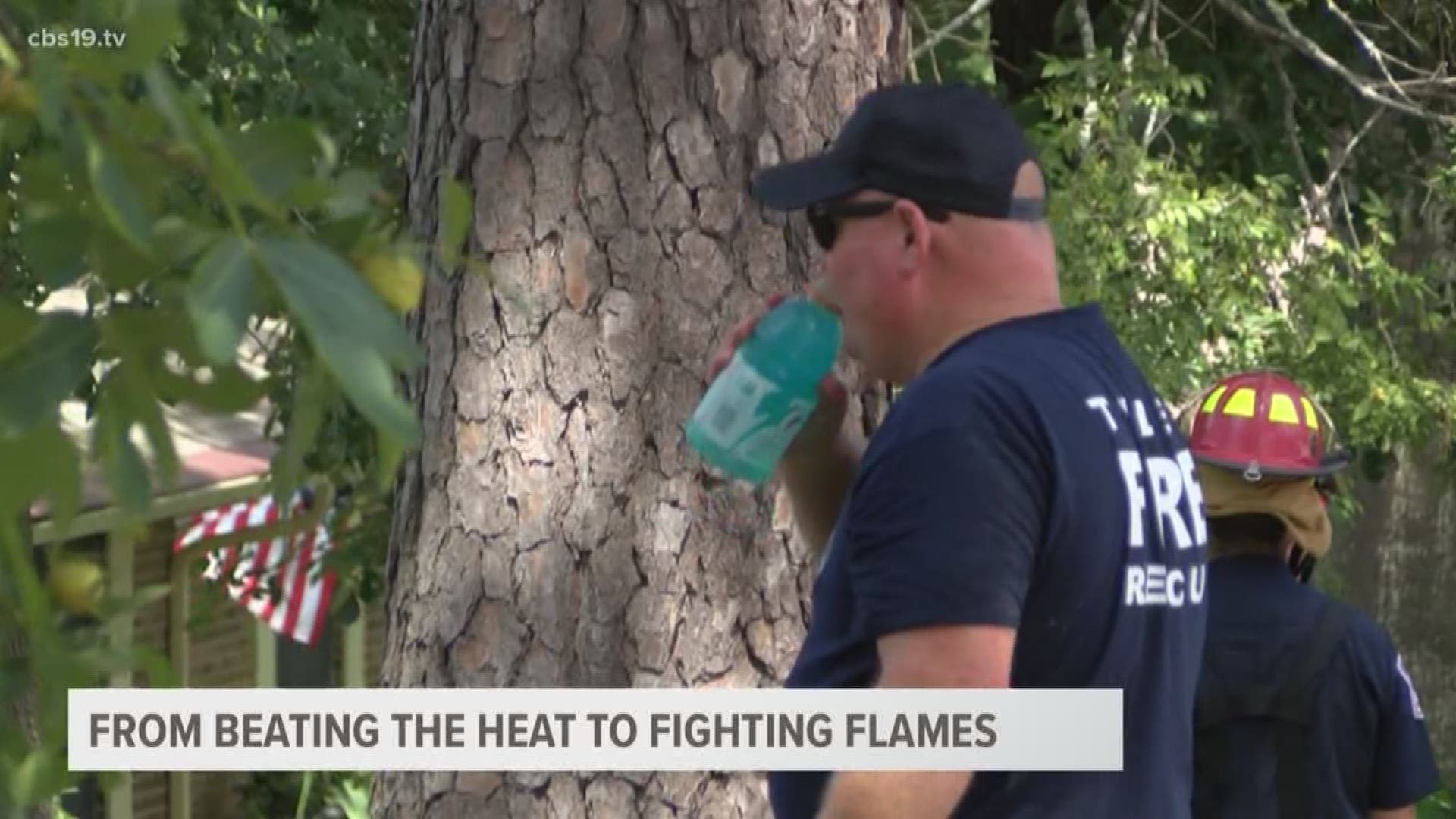 When temperatures are high, it can sometimes be difficult for fire crews to beat the heat while on the job. 