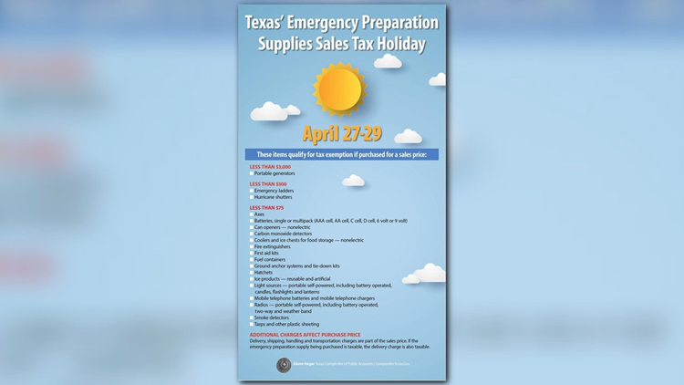 How Much Is Sales Tax In Texas >> You Should Know Texas Emergency Preparation Sales Tax Holiday Set How Much Is Sales Tax In Texas >> You Should Know Texas Emergency Preparation Sales Tax Holiday Set