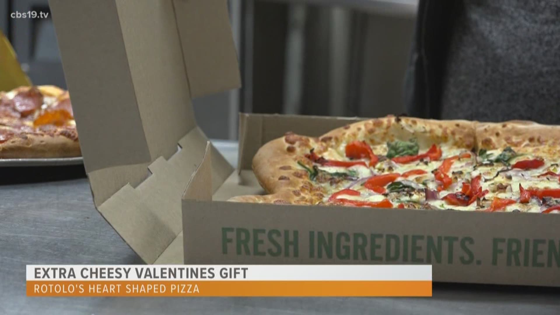 Rotolo's is taking the holiday season to heart and selling heart shaped pizza pies!