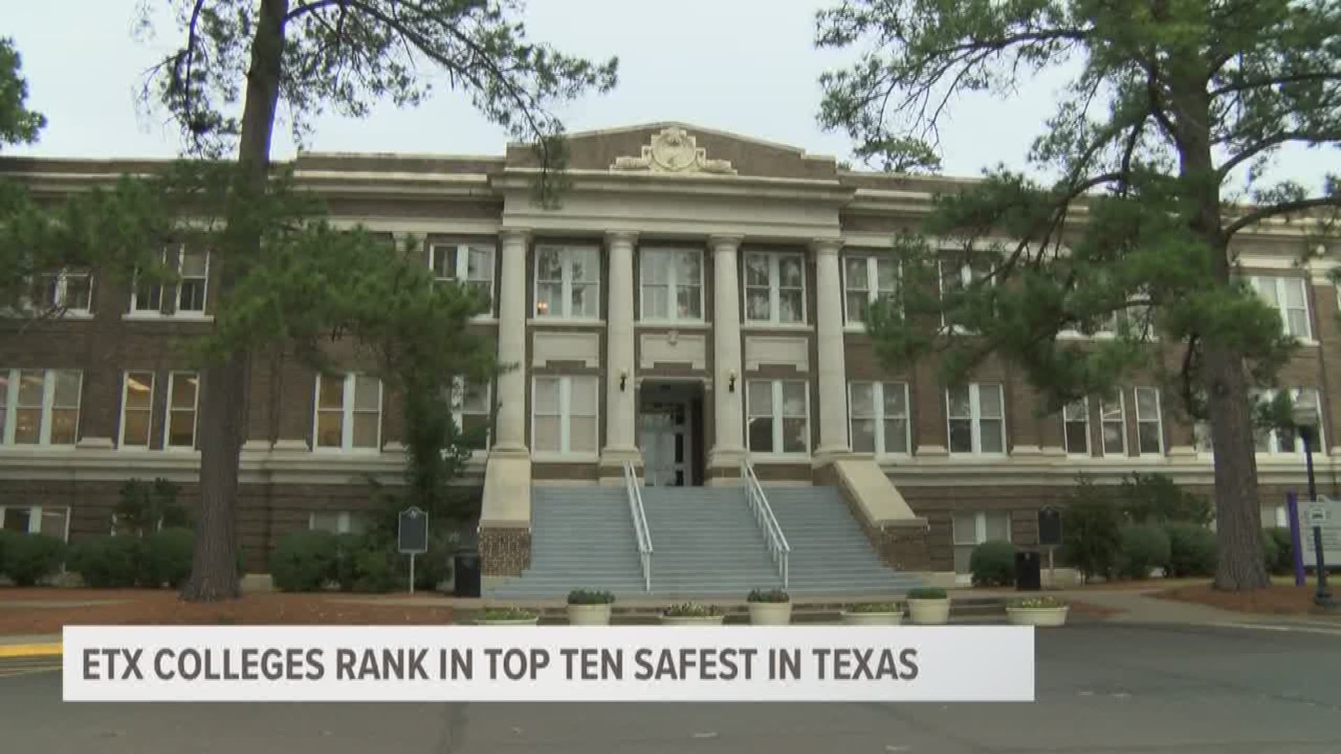 The University Of Texas at Tyler ranks in the top ten safest in Texas