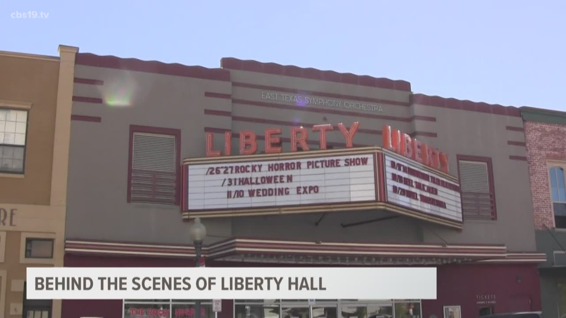 Bryan gets a tour of the historic venue ahead of the Downtown Tyler Film Festival