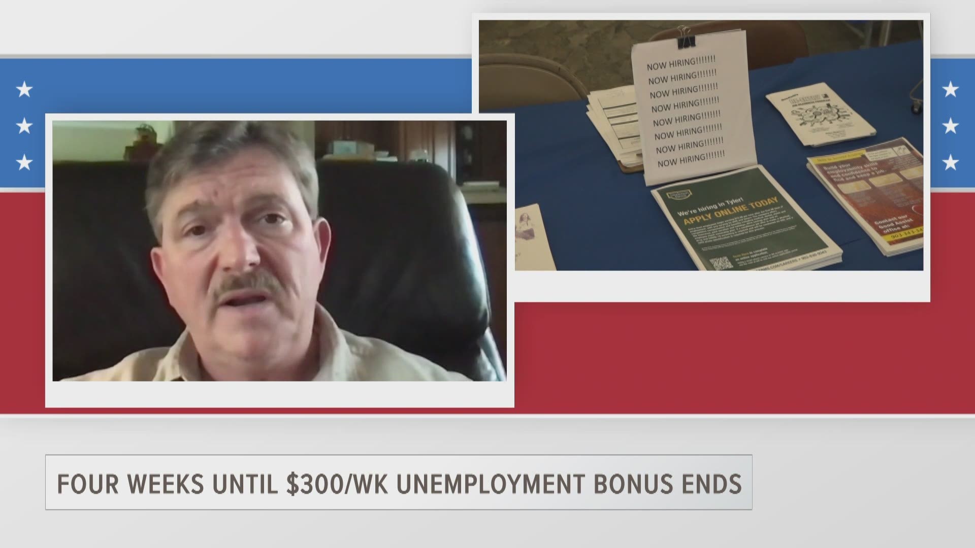 John Moore from Goodwill Industries of East Texas explains how it can help job-seekers find better careers when Texas discontinues the $300/week unemployment bonus