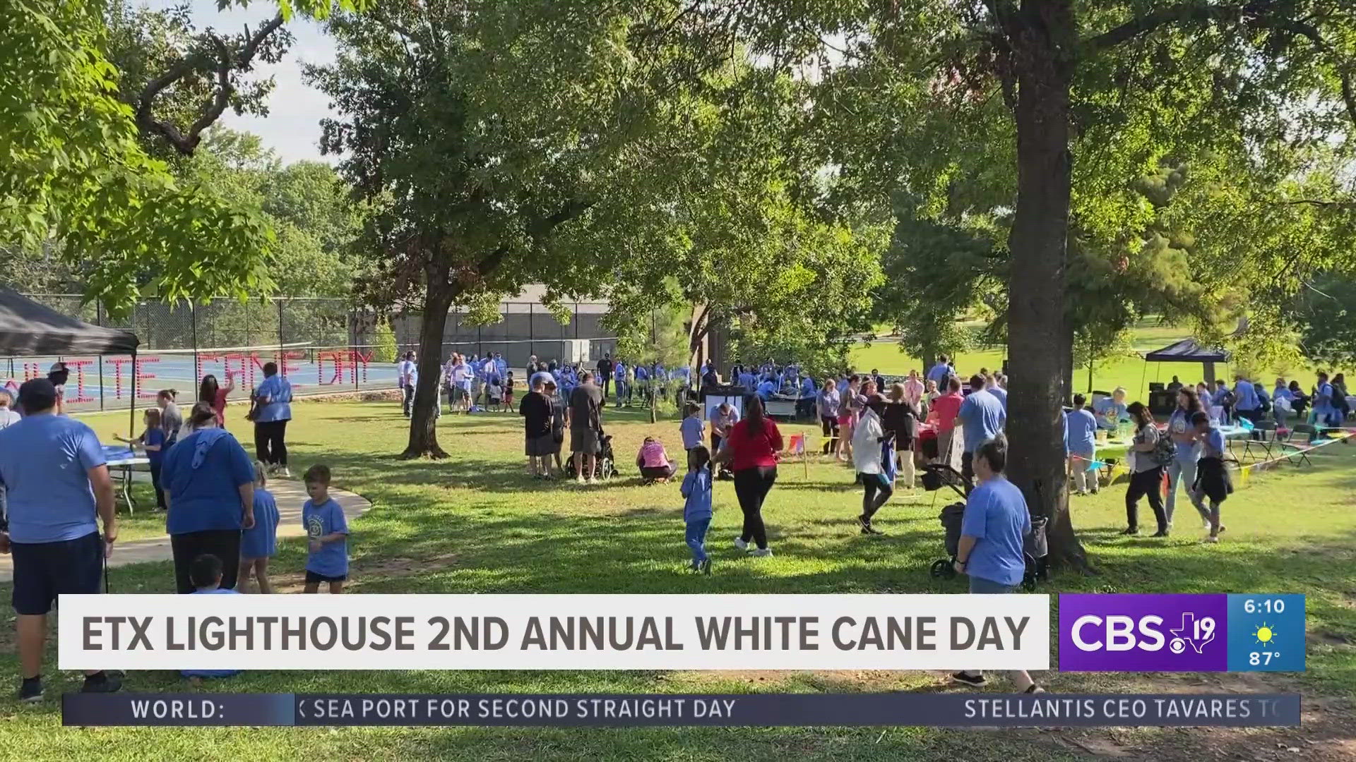 White Cane day was started by President Lyndon B. Johnson and celebrates the achievements of the blind and visually impaired using the symbol of the cane.