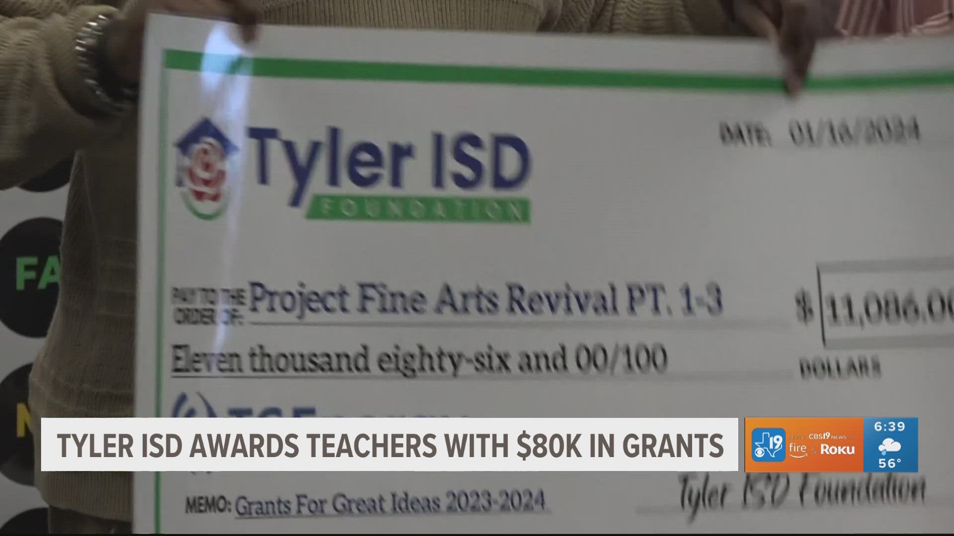 Tyler ISD Foundation surprises teachers with nearly $80,000 in grants