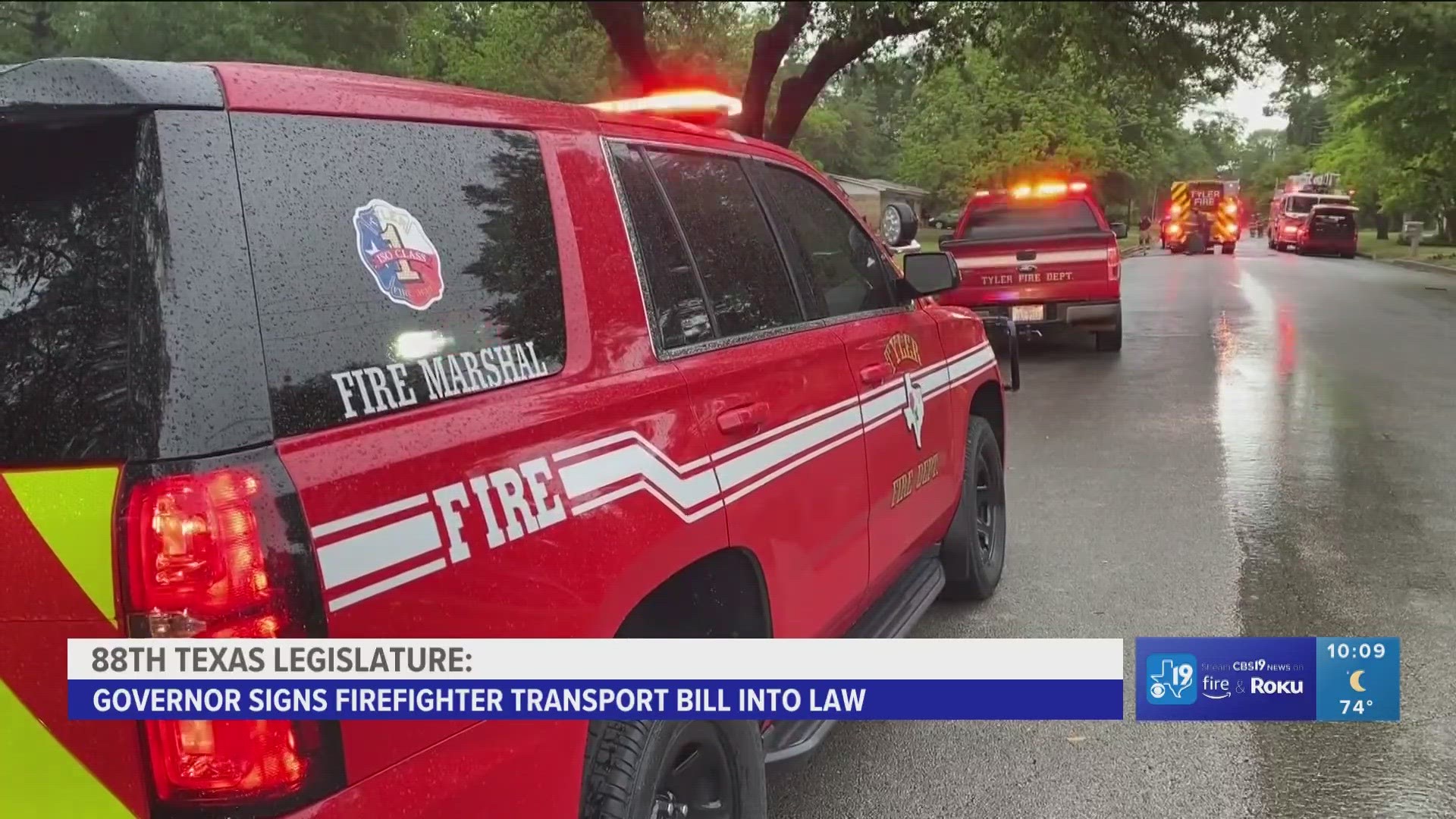“A lot of times what we see when a call goes into 911, the very first people to respond to that call are firefighters,” East Texas state Rep. Cody Harris said.