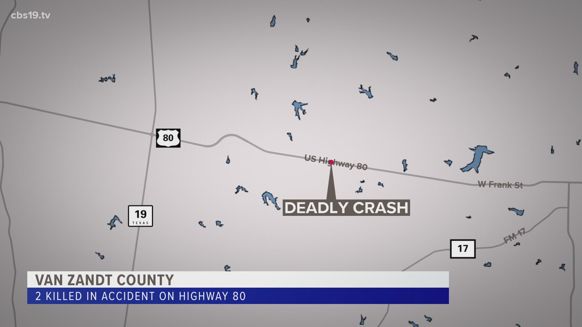 The crash happened on US 80, east of Fruitvale.