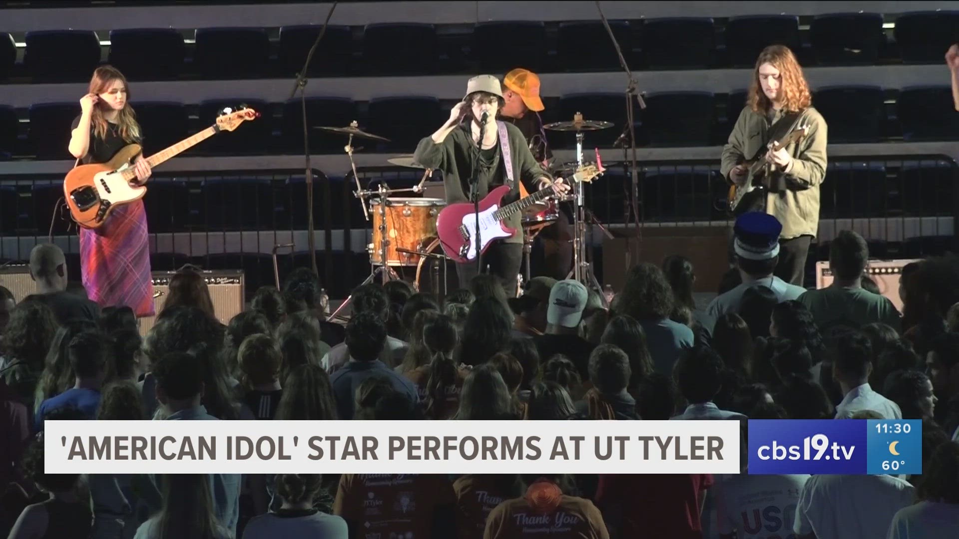 Fritz Hager performs for UT Tyler's homecoming week.