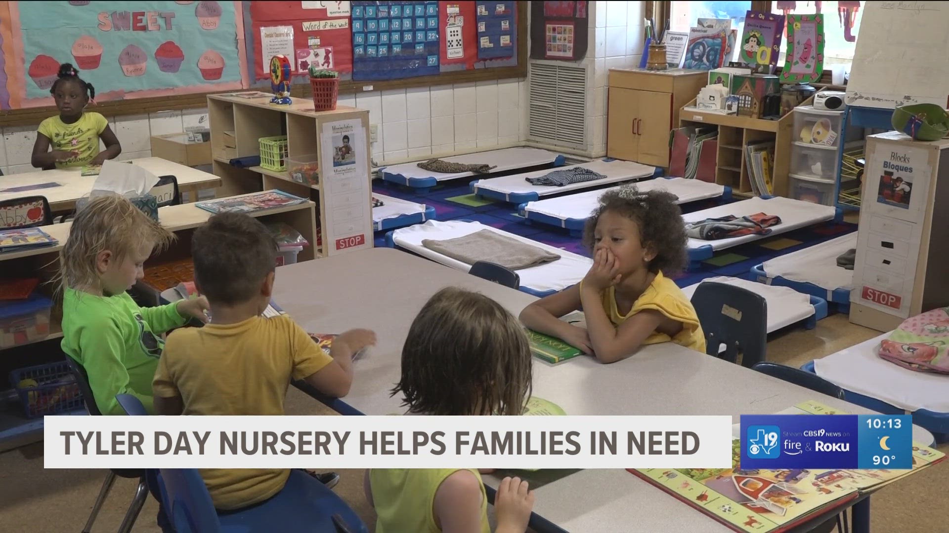 Tyler Day Nursery offers child-care and preschool education at an affortable price for low-income families.