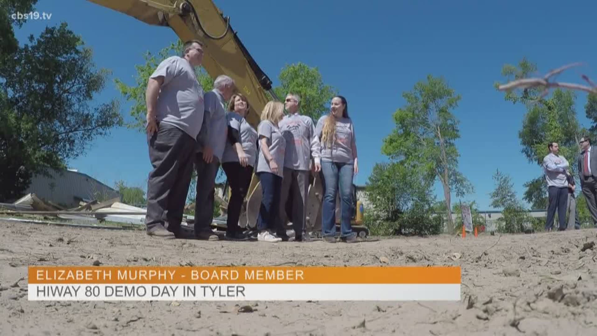 Crews tore down what was an old barn to build cottages that will help rebuild shattered lives. 