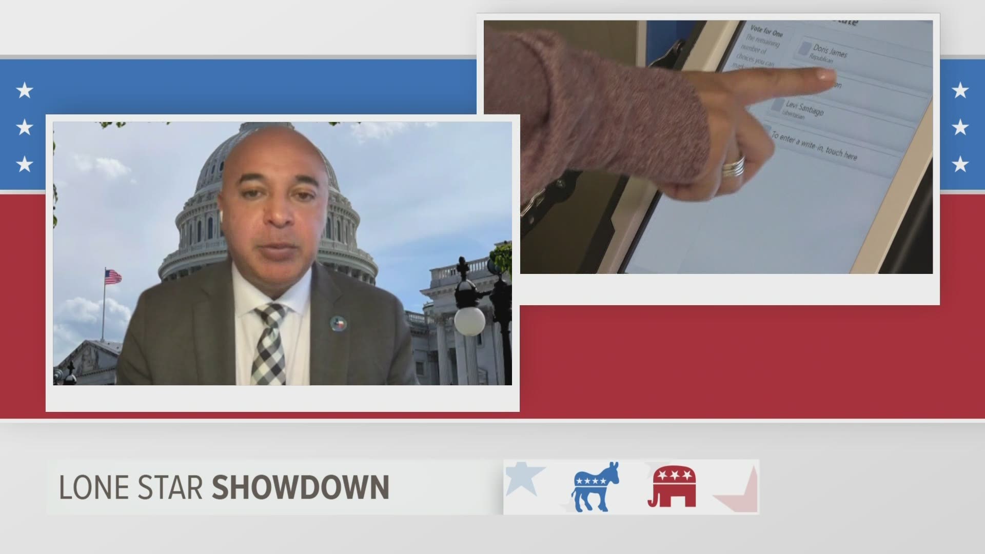State Rep. Alex Dominguez (D-Brownsville) talks about why House Democrats shut down the legislature over an elections bill by flying to Washington DC