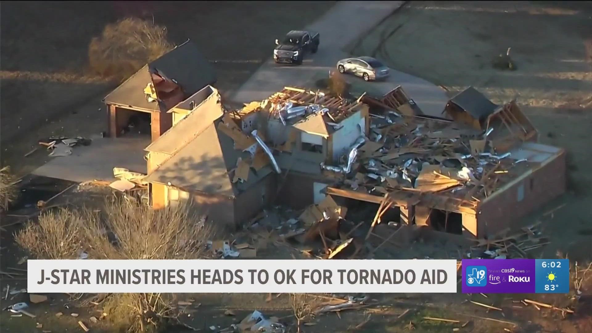 A ministry from Longview is going to help those affected from the tornado.
