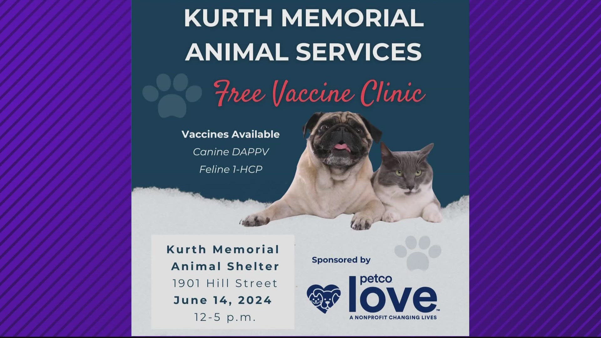 Kurth Memorial Animal Services administering free vaccines for pets