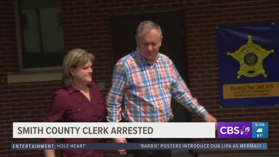 Smith County Clerk out on bond, interfering with son's arrest cbs19.tv