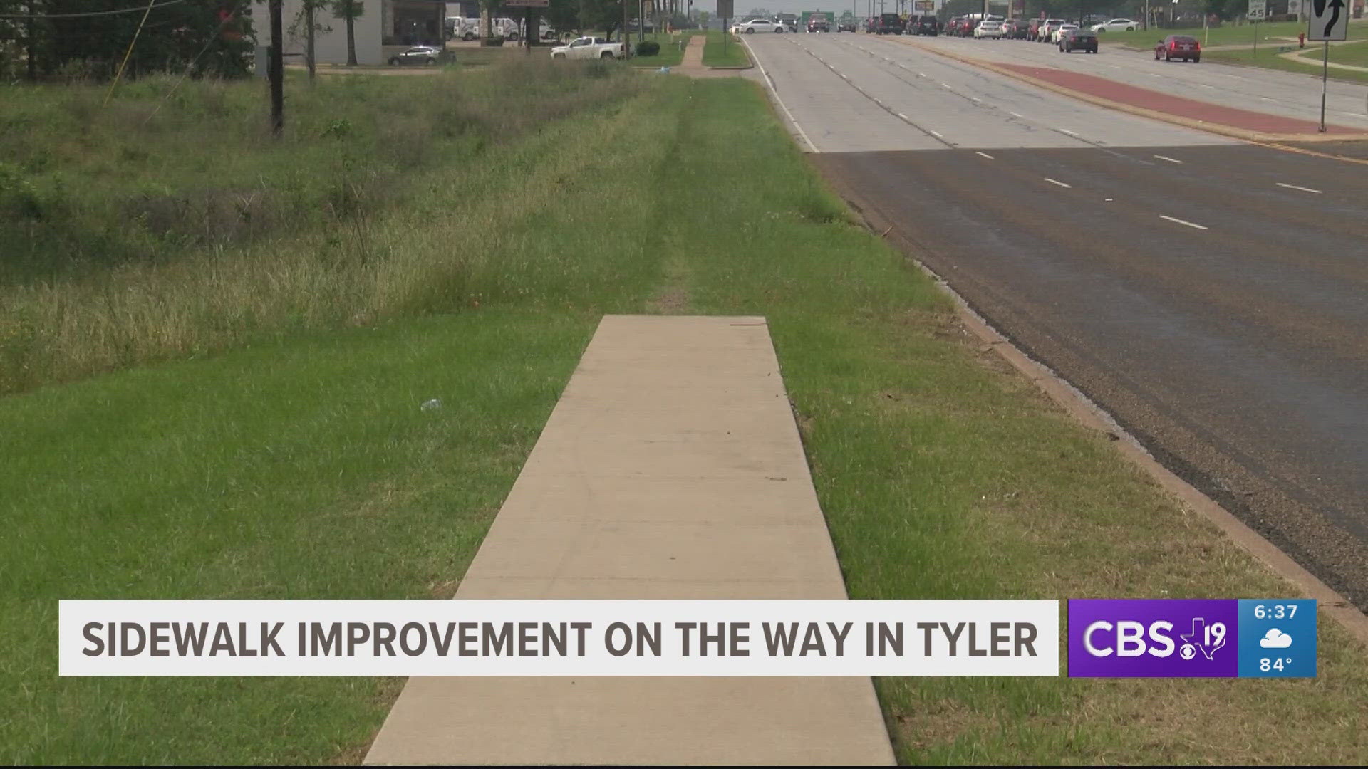 City of Tyler adds sidewalks, makes connections to improve pedestrian safety