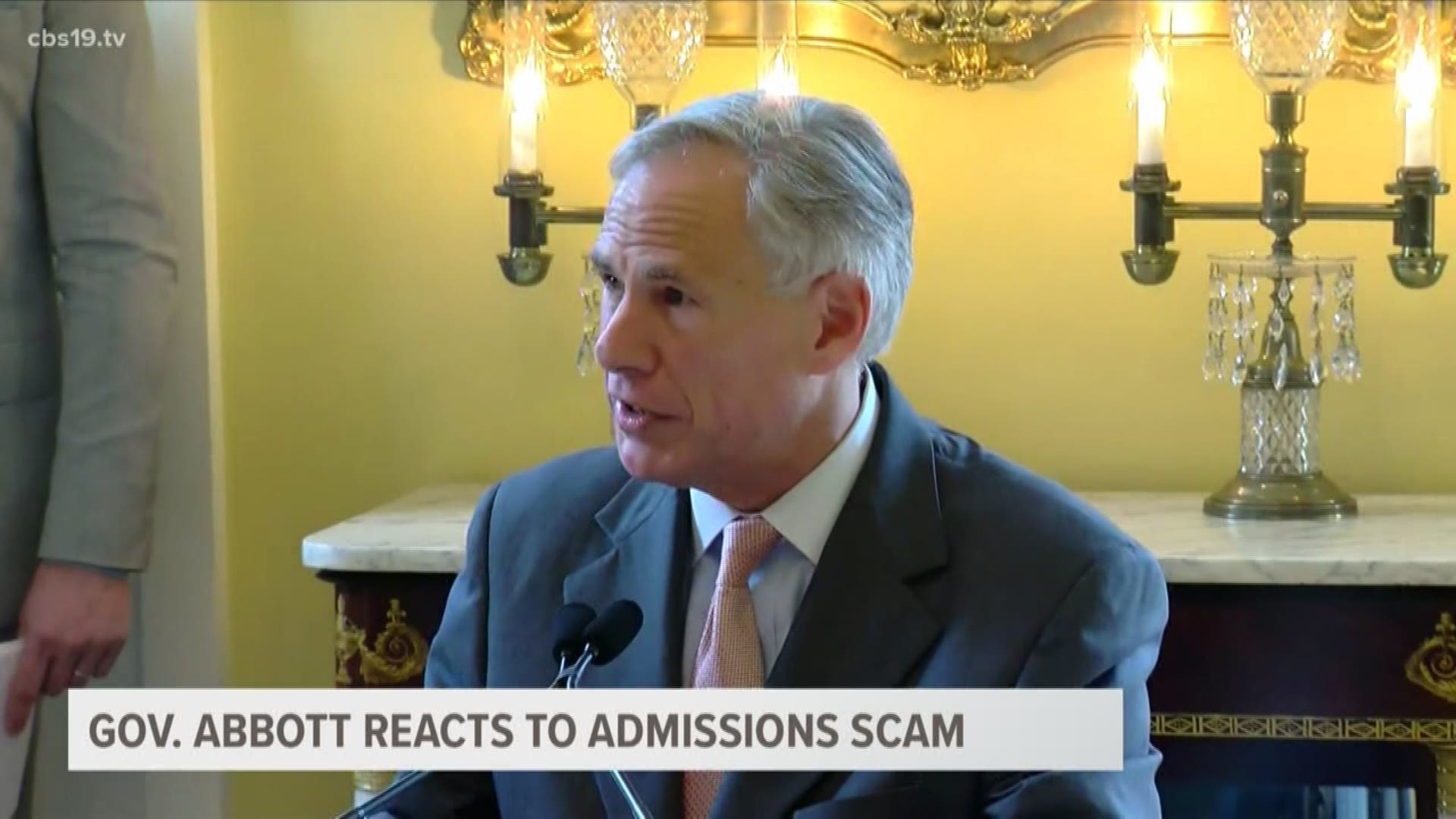 On Wednesday Governor Gregg Abbott made comments recommending all colleges in Texas reevaluate their admission processes after news of a college admissions scandal that included UT Austin broke Tuesday.