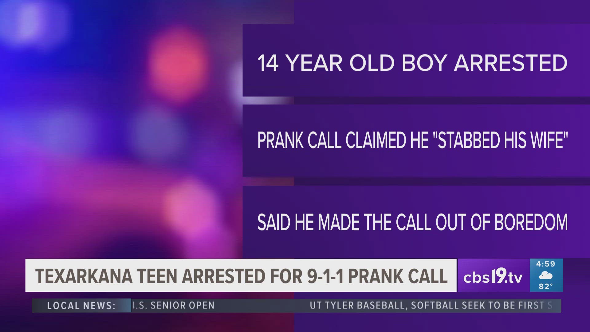 OFFICIALS: East Texas teen arrested after prank calling 911 saying he ...