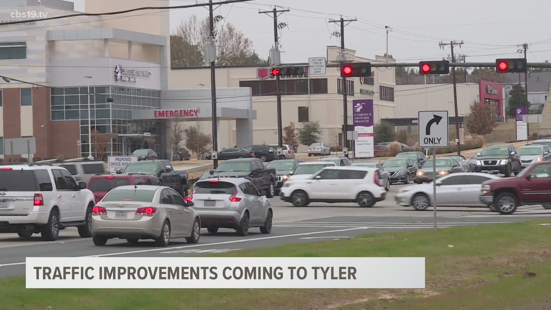 The City of Tyler will retime traffic signal lights at 18 intersections.