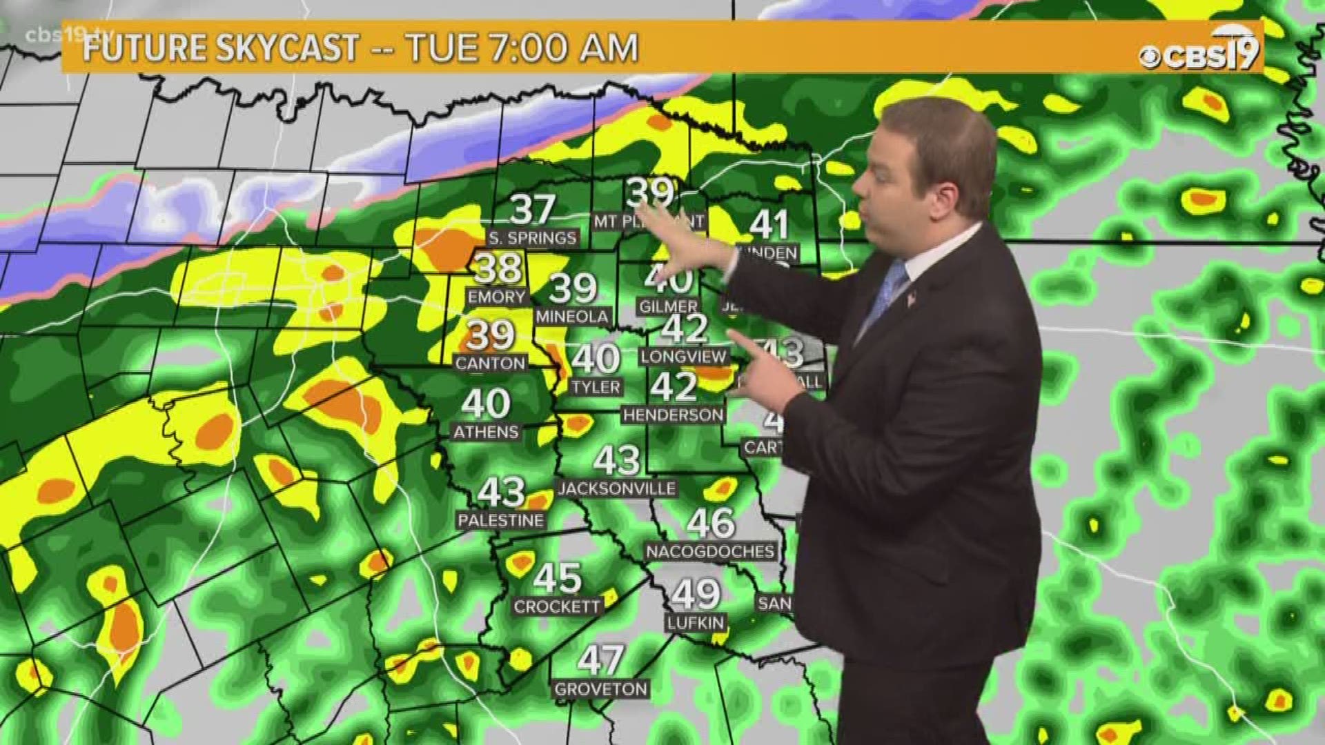 A lot of rain, and possibly some wintry mix, is on the way to East Texas! Meteorologist Michael Behrens has the latest breakdown!