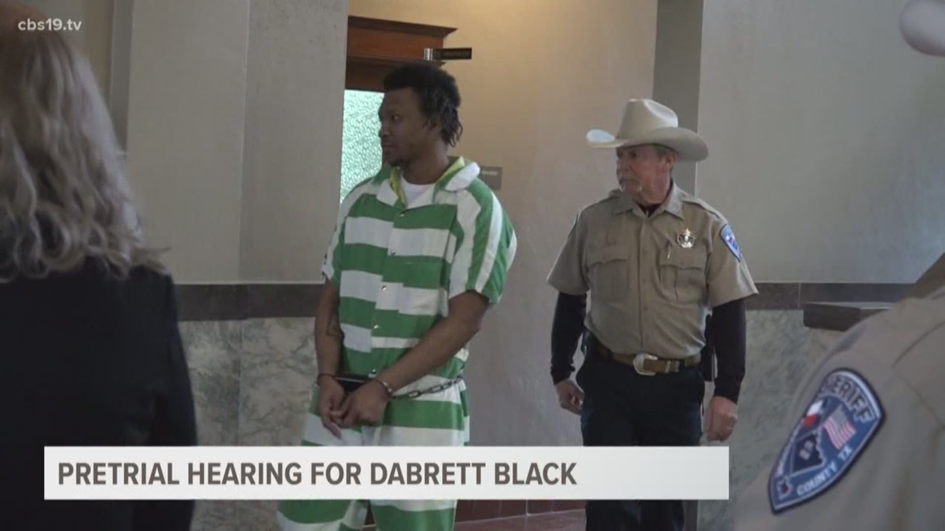 Dabrett Black appears in court in Freestone County.