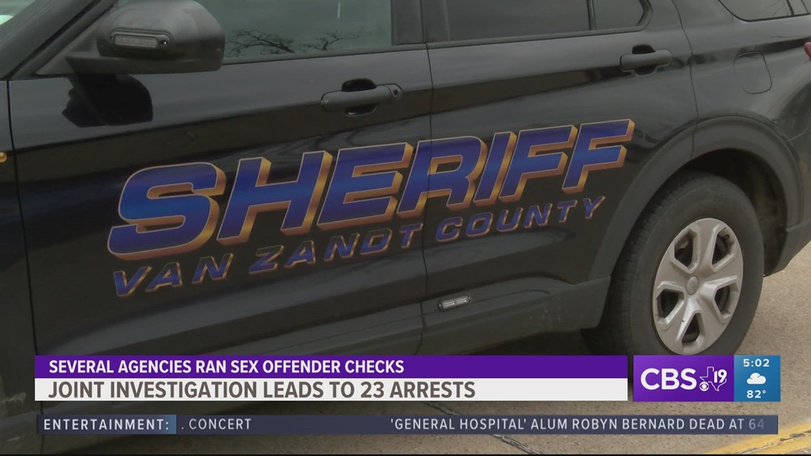 Texas Law Enforcement Arrest 23 During Sex Offender Checks Cbs19tv 5180