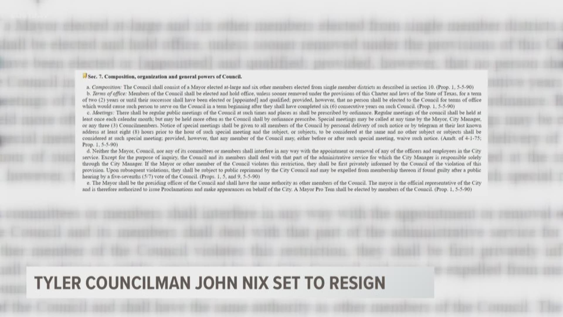 District 6 Councilman, John Nix, announces resignation and run for Mayor