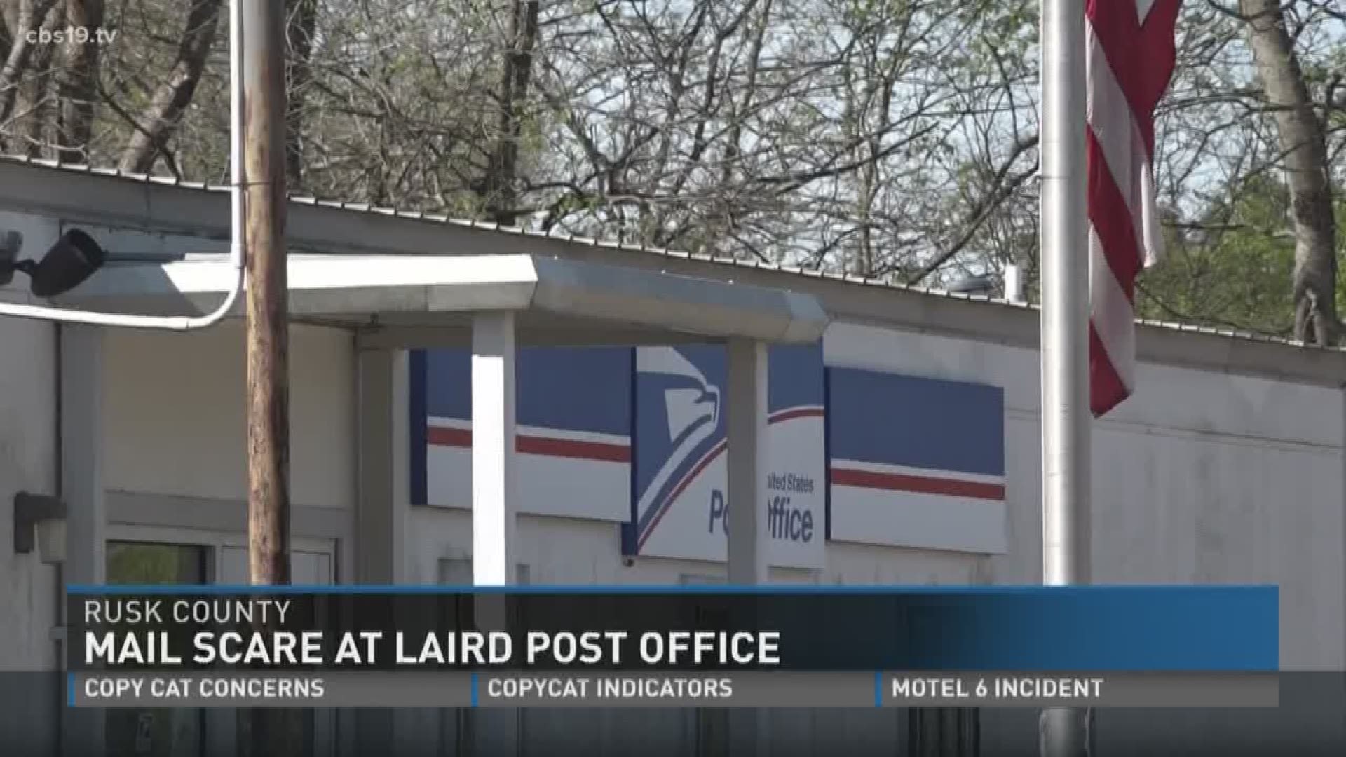 Rusk Co. Post Office scare