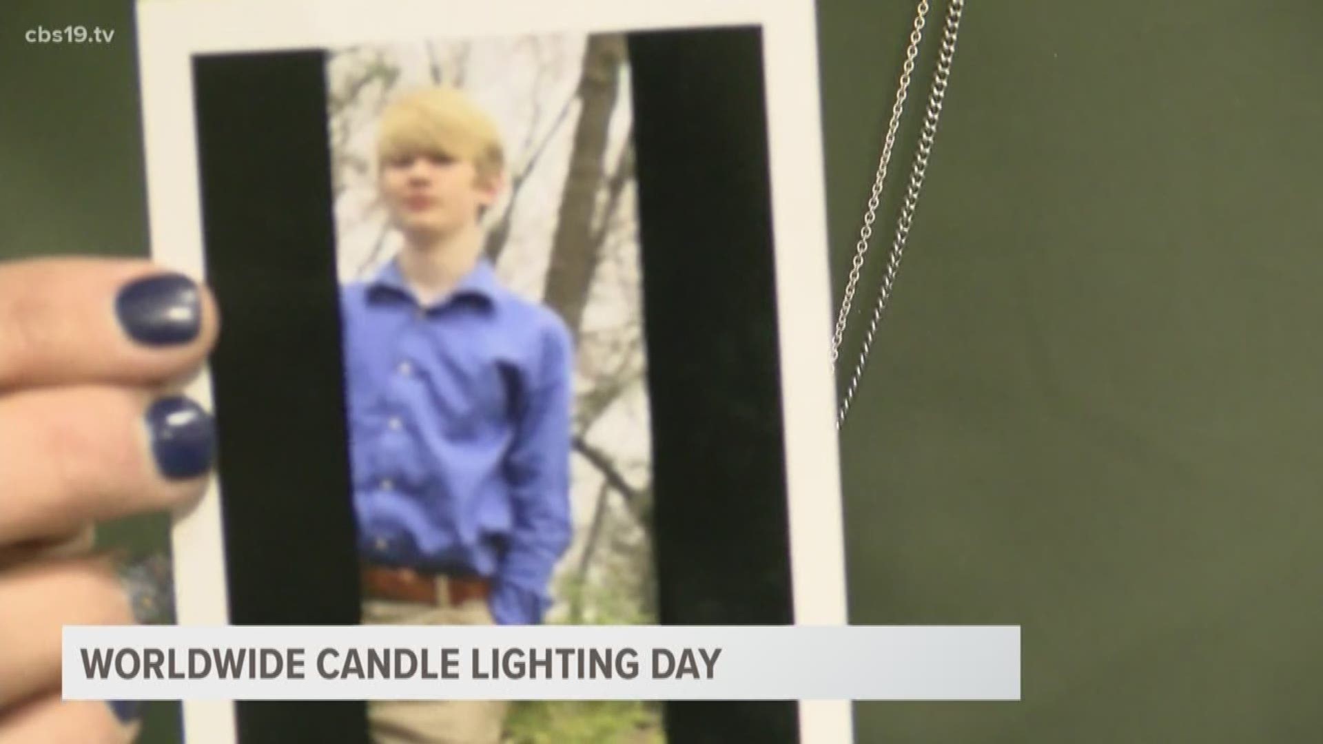 Families in Tyler lit a candle to commemorate those that have passed away.
