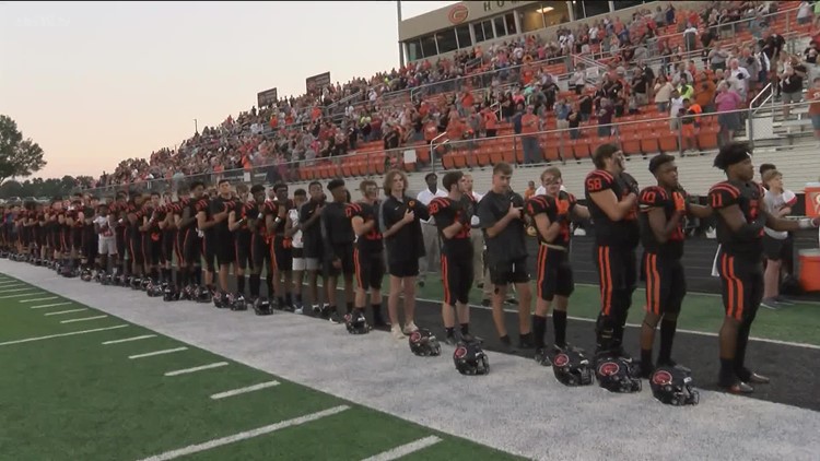 PRIDE: The Gilmer Buckeyes are ready for the Celina Bobcats