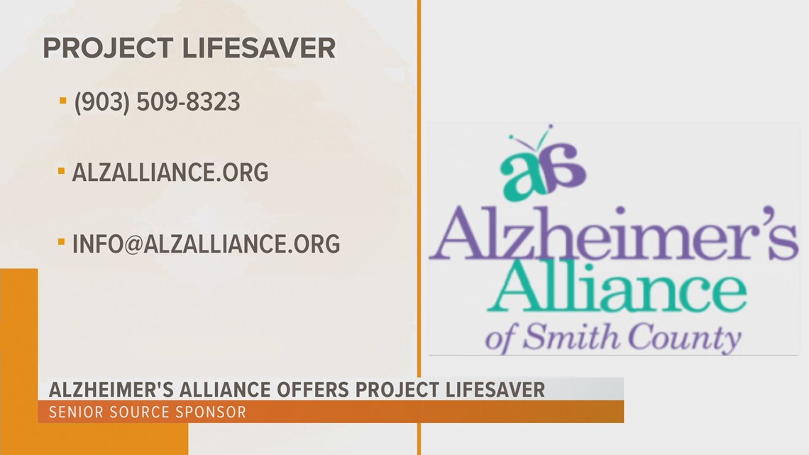 Alzheimer's Alliance of Smith County offers Project Lifesaver to help locate dementia, Alzheimer's patients who wander