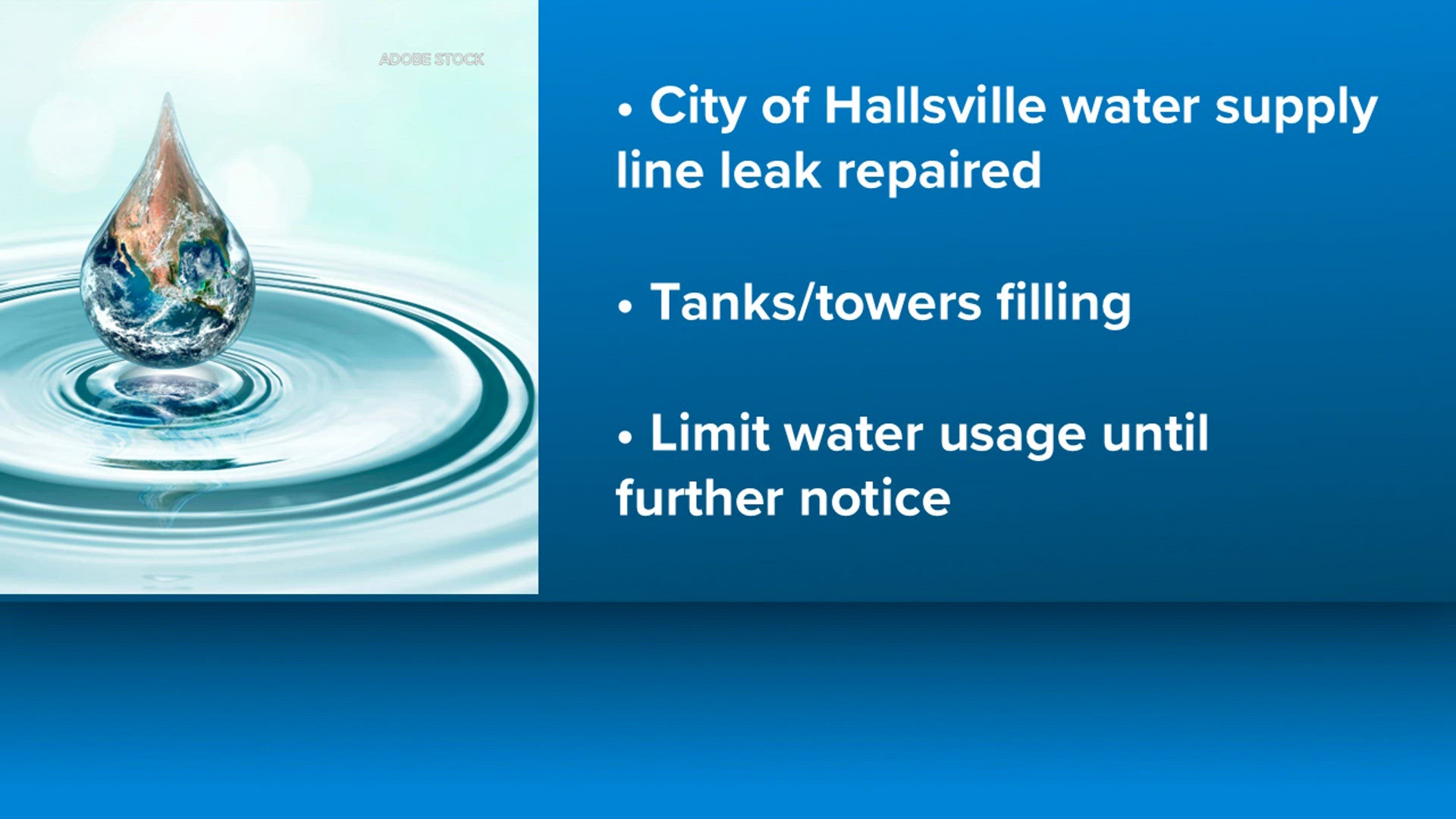 Hallsville water line repaired, residents still asked to conserve water ...